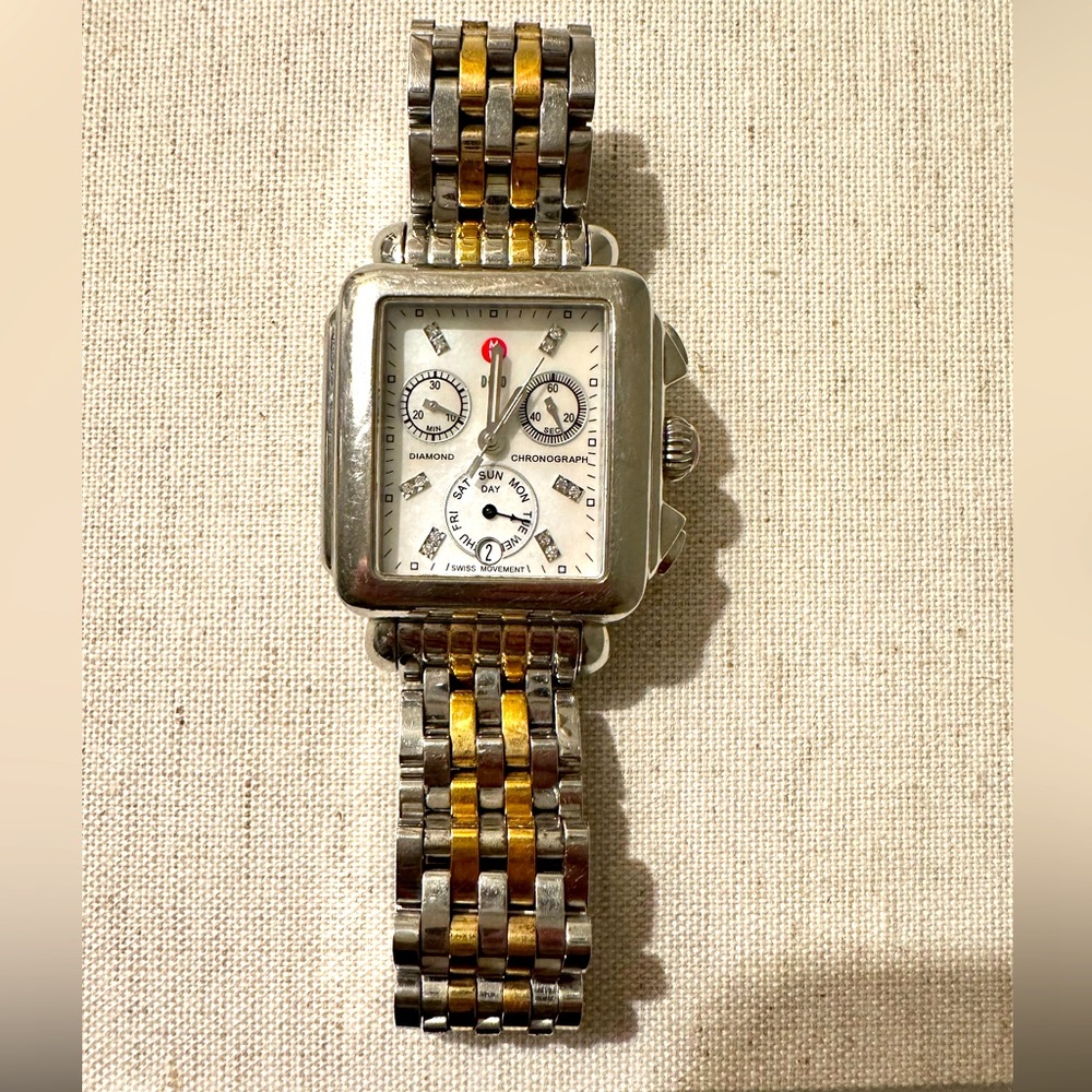 Michele Deco Watch - 2 tone